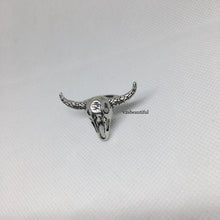 Load image into Gallery viewer, boho bull skull head ring