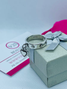 Love Heart Charm Ring