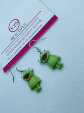 Load image into Gallery viewer, Green Frog Earrings