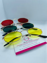 Load image into Gallery viewer, Oval Sunglasses, Yellow Oval sunglasses