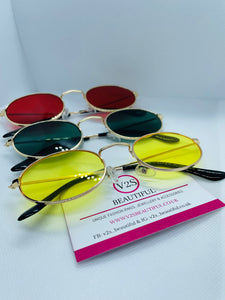 Oval Sunglasses, Yellow Oval sunglasses